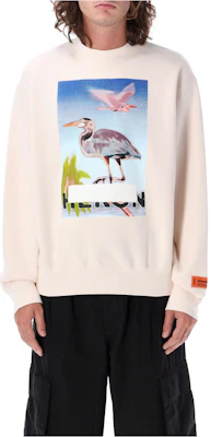 Heron Preston Pink Long Sleeve Crewneck Sweatshirt with Bird Graphic - Men HMBA020F23JER0033037 Buy Heron Preston Pink Long Sleeve Crewneck Sweatshirt with Bird Graphic - Men HMBA020F23JER0033037