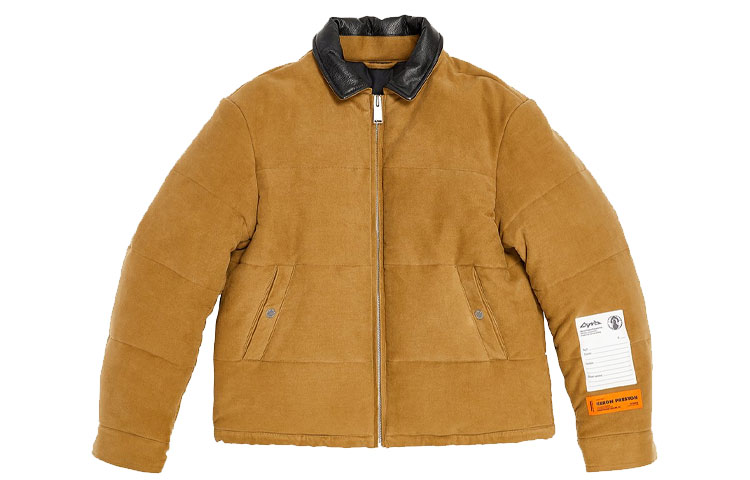 Heron Preston Puffer Jacket Beige Long Sleeve HMED006F20FAB0046300