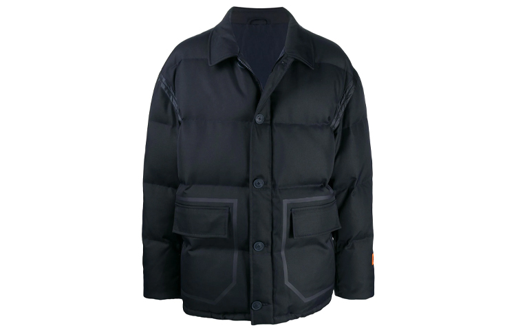 Heron Preston Quilted Jacket for Men Black HMED005F20FAB0014500