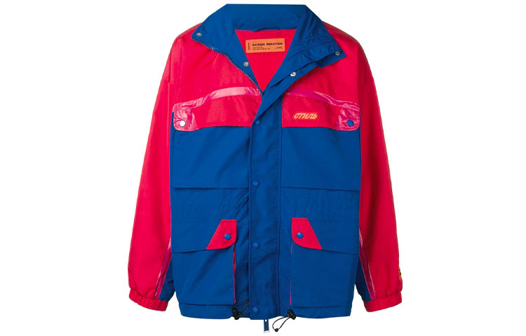 Heron Preston Reflective Logo Patch Long Sleeve Jacket Red () HMEA025S197300123188