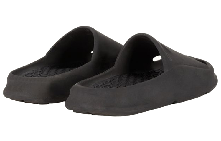 Shop Heron Preston Gummi-Slide ''Schwarz'' HMIC004S22MAT0011000
