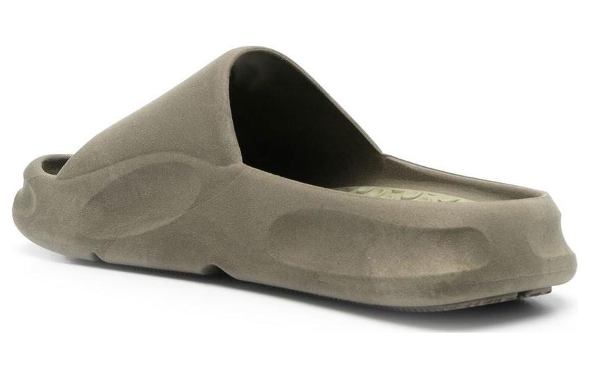 Shop Heron Preston Gummi-Slides ''Olivgrün'' HMIC004S23MAT0015900