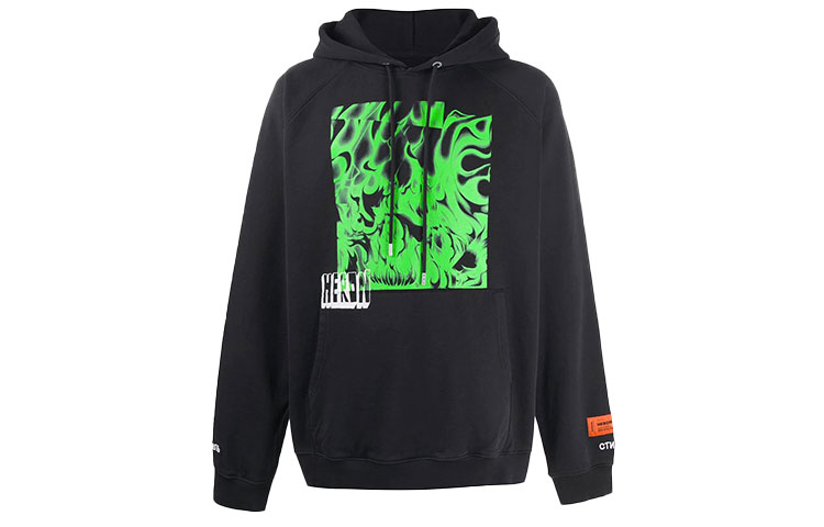 Heron Preston Skull Graphic Hoodie Black HMBB001S208090201088