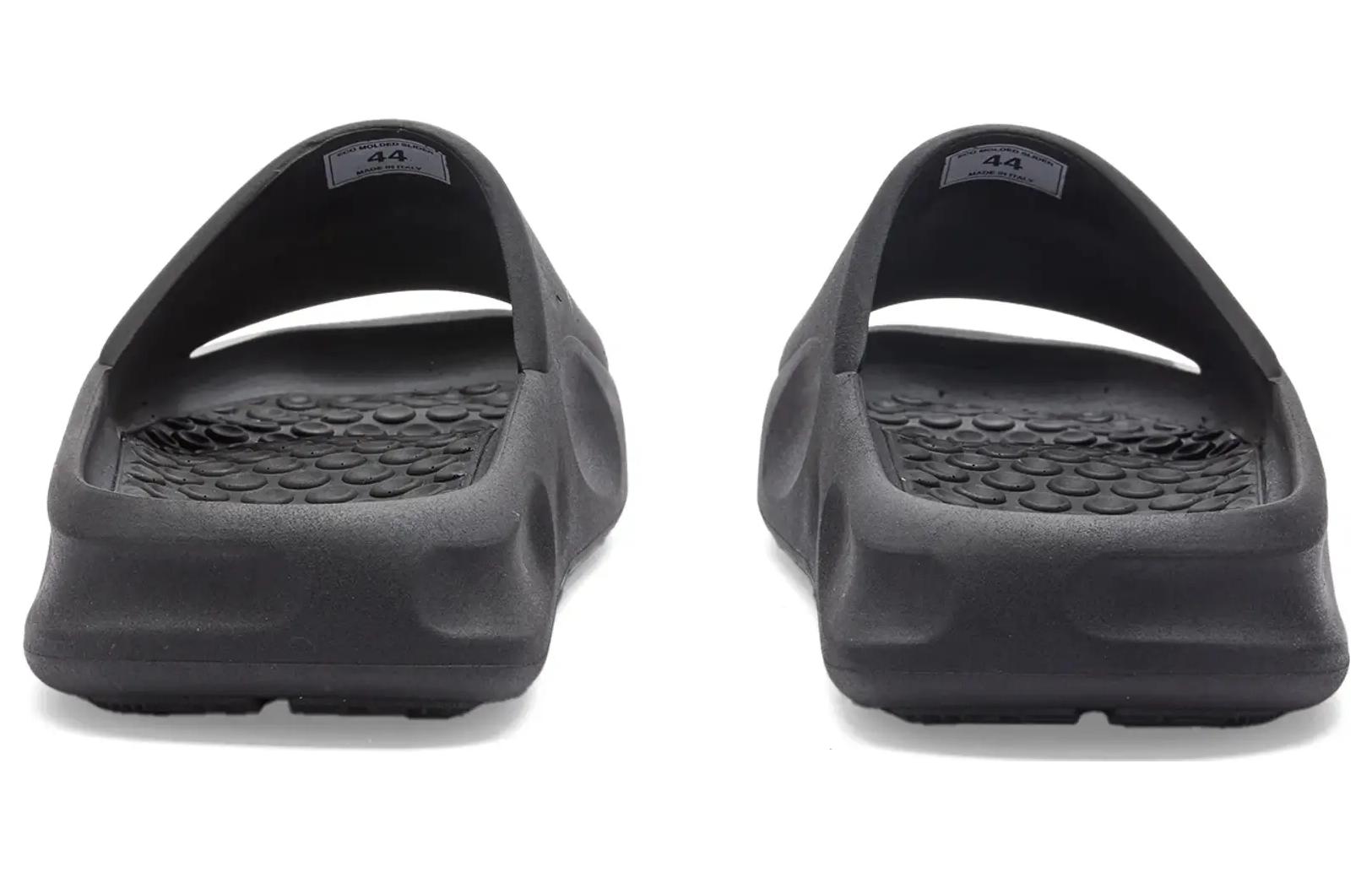 Shop Heron Preston Slide ''Schwarzes Leder'' HMIC006F23MAT0011000