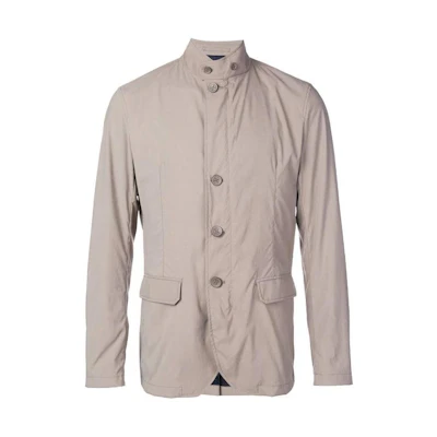 Heron Preston Slim Fit Button-Up Jacket Gray Brown GA0088U122402400