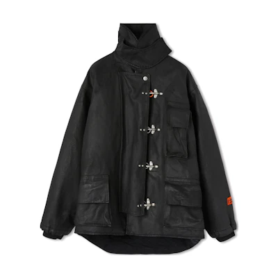 Heron Preston Solid Color Zip High-Neck Long-Sleeve Loose Jacket HMEA085F22FAB0011000