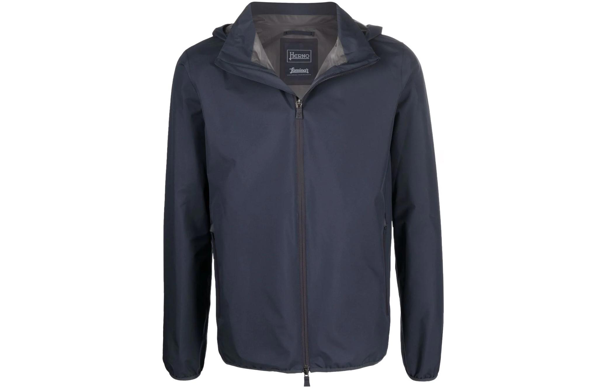 Heron Preston Solid Navy Blue Zip Hoodie Jacket for Men GI00085UL111019201