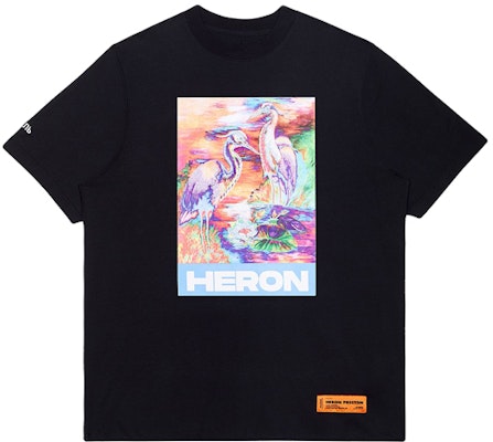 HERON PRESTON SS20 Kaos Unisex Hitam dengan Logo dan Print Bangau. HMAA013S209140211088 Buy HERON PRESTON SS20 Kaos Unisex Hitam dengan Logo dan Print Bangau. HMAA013S209140211088