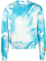 Heron Preston SS21 Paint-Splatter Crewneck Sweatshirt Blue () HMHE006S21KNI0020140 Heron Preston SS21 Paint-Splatter Crewneck Sweatshirt Blue () HMHE006S21KNI0020140