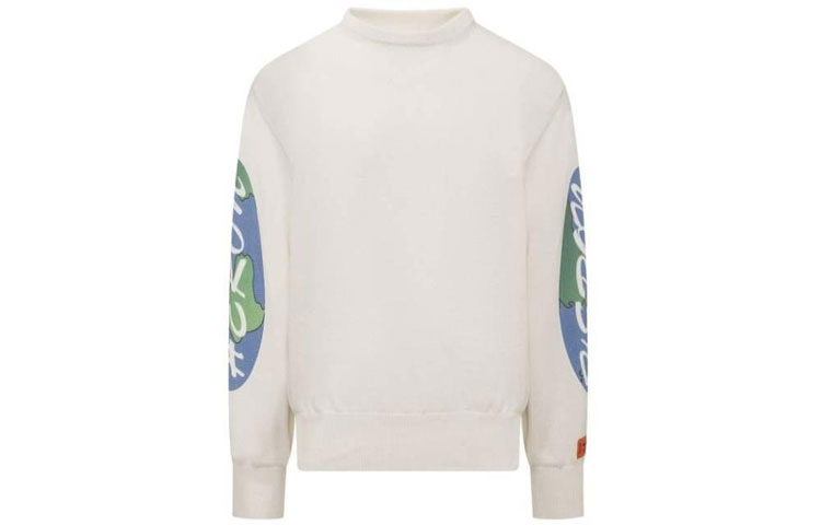 Heron Preston SS22 Letter Logo Crewneck Pullover Sweatshirt Beige - Men’s HMHE006S22KNI0020310