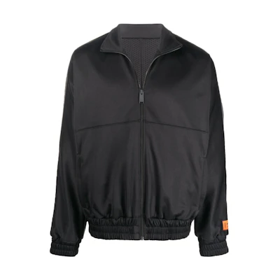 Heron Preston SS22 Solid Color Zip Track Jacket Men’s Black HMBD004C99JER0011000