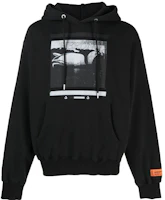 Heron Preston SS23 Graphic Print Pullover Hoodie Black Long Sleeve HMBB024S23JER0051010 Heron Preston SS23 Graphic Print Pullover Hoodie Black Long Sleeve HMBB024S23JER0051010