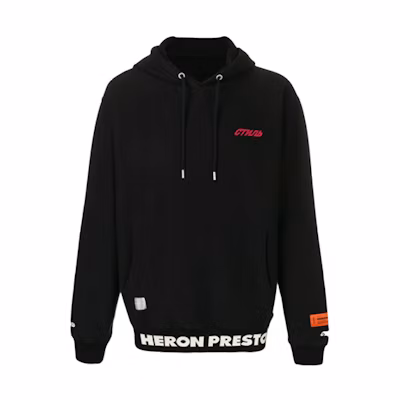 Heron Preston Text Logo Hoodie Unisex Black HMBB004S196330431010
