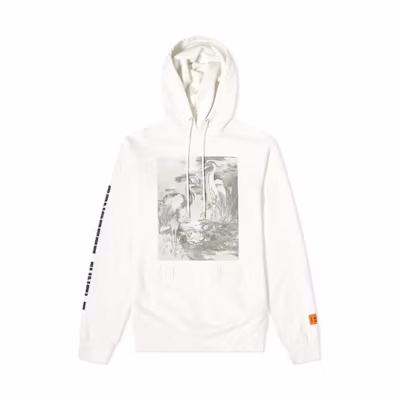 Heron Preston White Letter Pullover Hoodie Long Sleeve HMBB007S208960220188