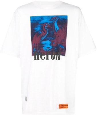 HERON PRESTON Kaos Putih dengan Desain Grafis Burung Bangau. HMAA001S196320380188 Buy HERON PRESTON Kaos Putih dengan Desain Grafis Burung Bangau. HMAA001S196320380188