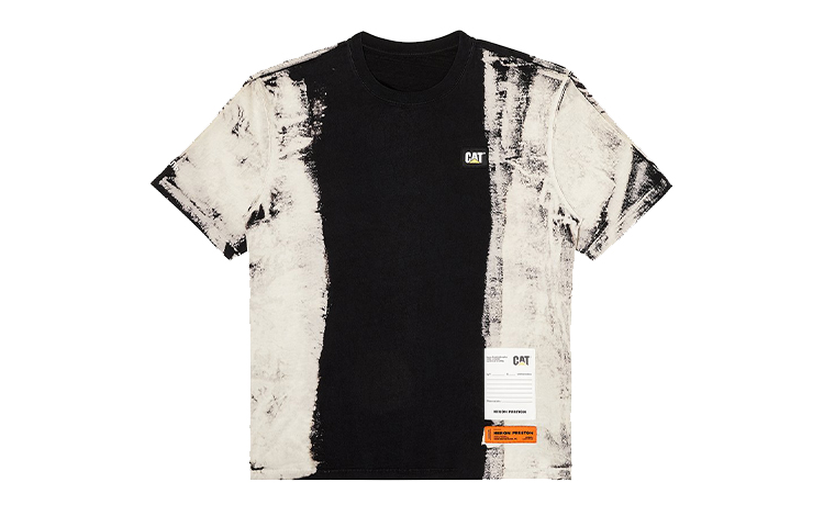 HERON PRESTON x Caterpillar S/S Graphic Patch T-Shirt Black/White Men HMAA019F20JER0051201