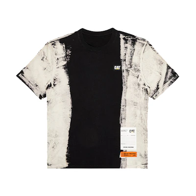 HERON PRESTON Caterpillar S/S Graphic Patch T-Shirt Black/White Men HMAA019F20JER0051201