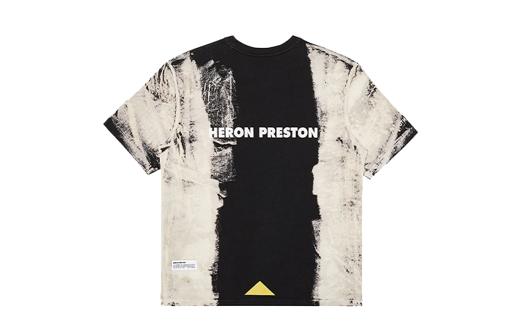 Lookbook 헤론 프레스턴 x 카터필러 그래픽 패치 반팔 티셔츠 블랙/화이트 남성용 HMAA019F20JER0051201