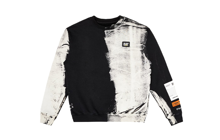 Heron Preston Caterpillar Tie-Dye Patchwork Hoodie Black () hmba014f20jer0091201