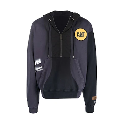 Heron Preston Caterpillar Zip Hoodie Dark Purple Collaboration HMBB020S21JER0011018