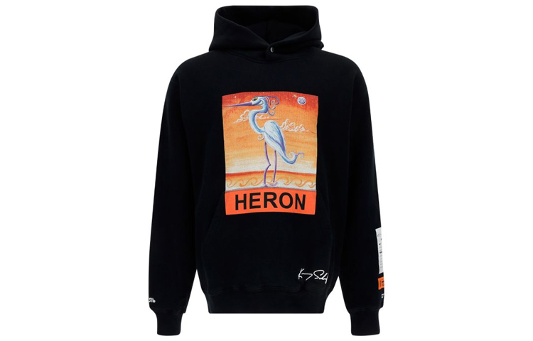 Heron Preston Kenny Scharf Black Bird Print Hoodie Menswear HMBB010F20JER0091020
