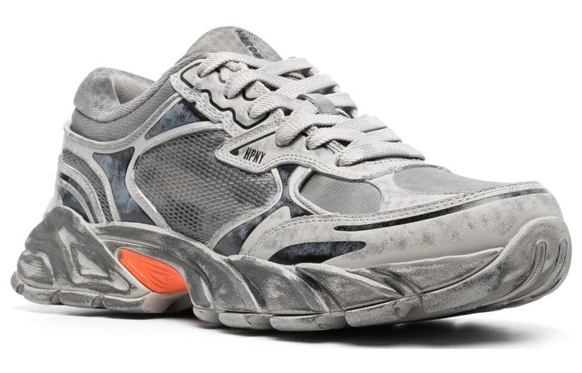 Order HERON PRESTON 皮革 做舊透氣舒適 低幫 運動休閒鞋 男款 深灰色