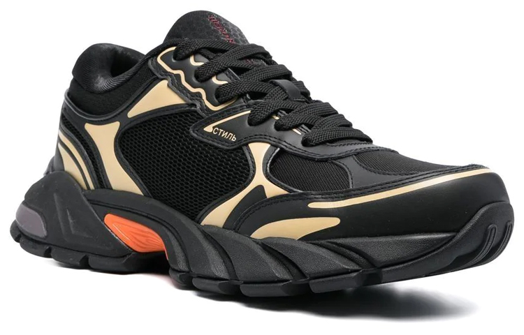 Order HERON PRESTON 织物 低帮系带 运动休閒鞋 男款 黑米色