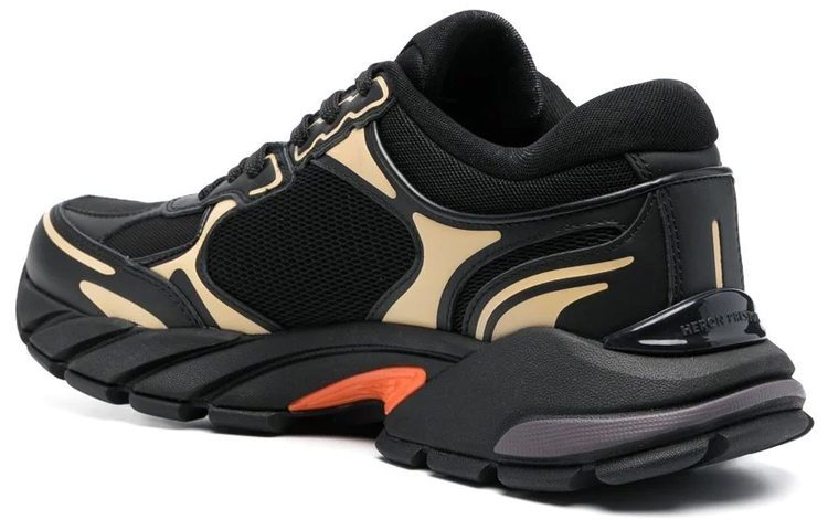 Lookbook HERON PRESTON 织物 低帮系带 运动休閒鞋 男款 黑米色