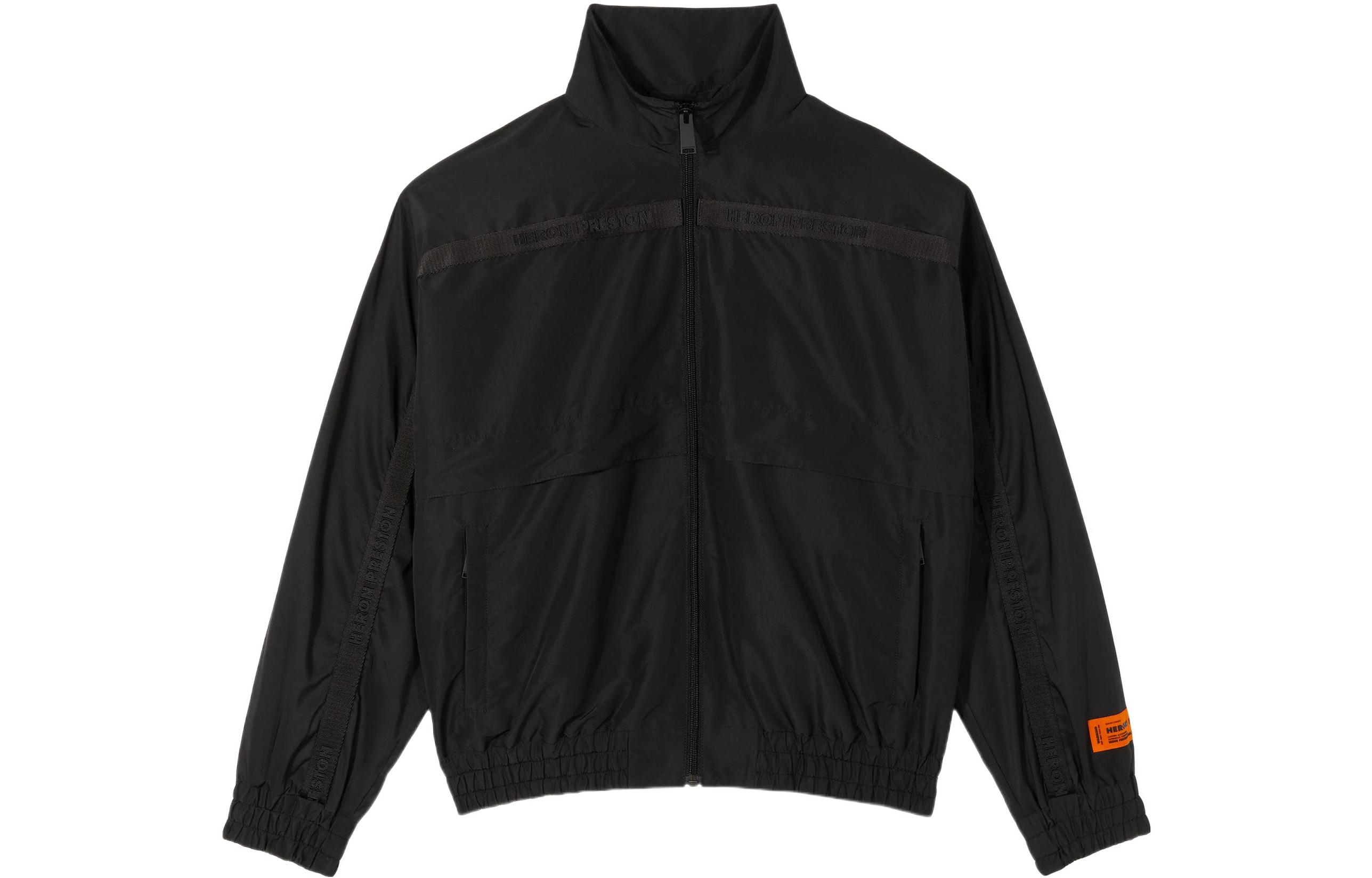 Heron Preston Zip-Up High Neck Jacket Black HMEB011S22FAB0011000