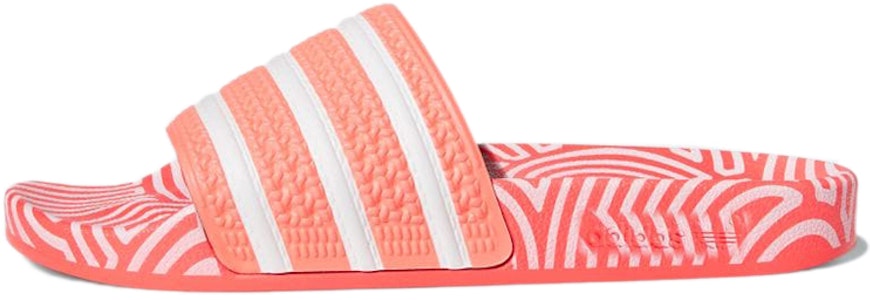 adidas originals Adilette 簡約休閒款拖鞋 橘粉色 Buy adidas originals Adilette 簡約休閒款拖鞋 橘粉色