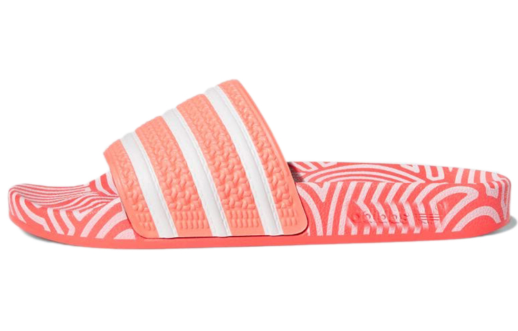 Hirocoledge x adidas Adilette Slides 'Takahashi Hiroko - Signal Pink' FY1593