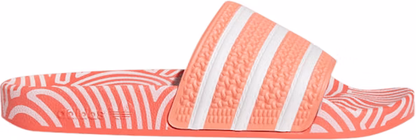 Hirocoledge x adidas Adilette Slides 'Takahashi Hiroko - Signal Pink' FY1593 Hirocoledge x adidas Adilette Slides 'Takahashi Hiroko - Signal Pink' FY1593