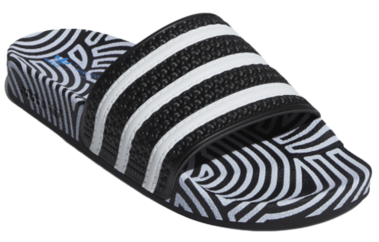 Order Hirocoledge x adidas Selop Adilette 'Takahashi Hiroko - Hitam Putih' FY1592
