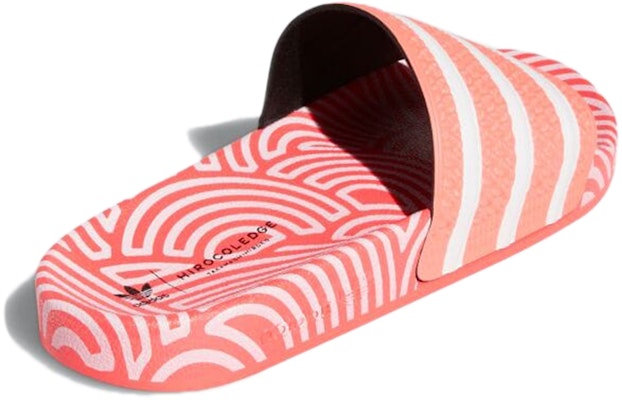 ヒロコレッジ x adidas Adilette 拖鞋 '高桥裕子 - 信号粉' FY1593 Shop ヒロコレッジ x adidas Adilette 拖鞋 '高桥裕子 - 信号粉' FY1593