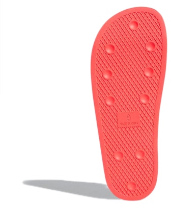 Hirocoledge x adidas Adilette Slides 'Takahashi Hiroko - Signal Pink' FY1593 Details for Hirocoledge x adidas Adilette Slides 'Takahashi Hiroko - Signal Pink' FY1593