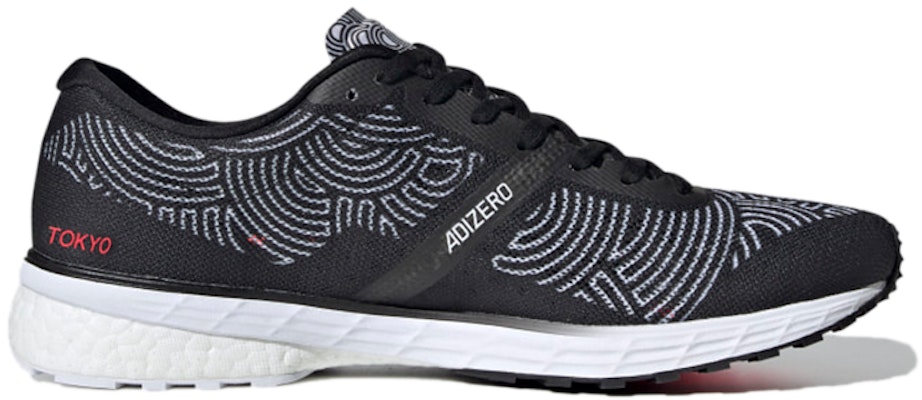 ヒロコレッジ × adidas アディゼロ アディオス 5 "東京"(黒白) FX0042 Order ヒロコレッジ × adidas アディゼロ アディオス 5 "東京"(黒白) FX0042