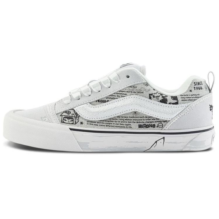 HIRONO x Vans Knu Skool White Low-Top Sneakers Comfortable Casual Shoes VN000CS0BHD