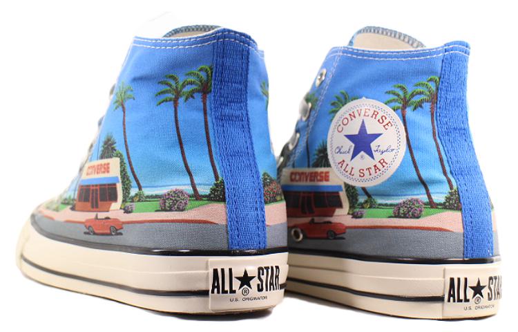 Shop 나가이 히로시 x 컨버스 척테일러 하이 '블루' 1SC809