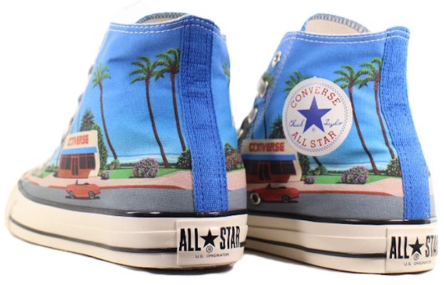 Hiroshi Nagai x Converse All Star US High 'Blue' 1SC809 Shop Hiroshi Nagai x Converse All Star US High 'Blue' 1SC809