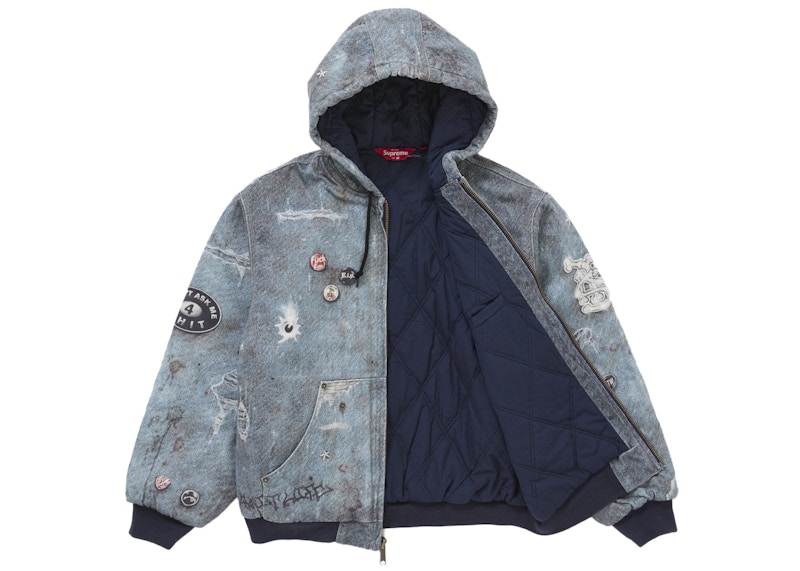 HJR Trompe L'oeil Hooded Work Jacket Blue 圖 2