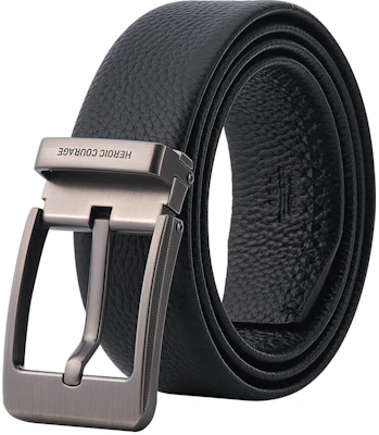 HLA Black Leather Belt - Casual Fashion Pin Buckle, 3.5cm Wide HXAYDA0AAXM220 Buy HLA Black Leather Belt - Casual Fashion Pin Buckle, 3.5cm Wide HXAYDA0AAXM220