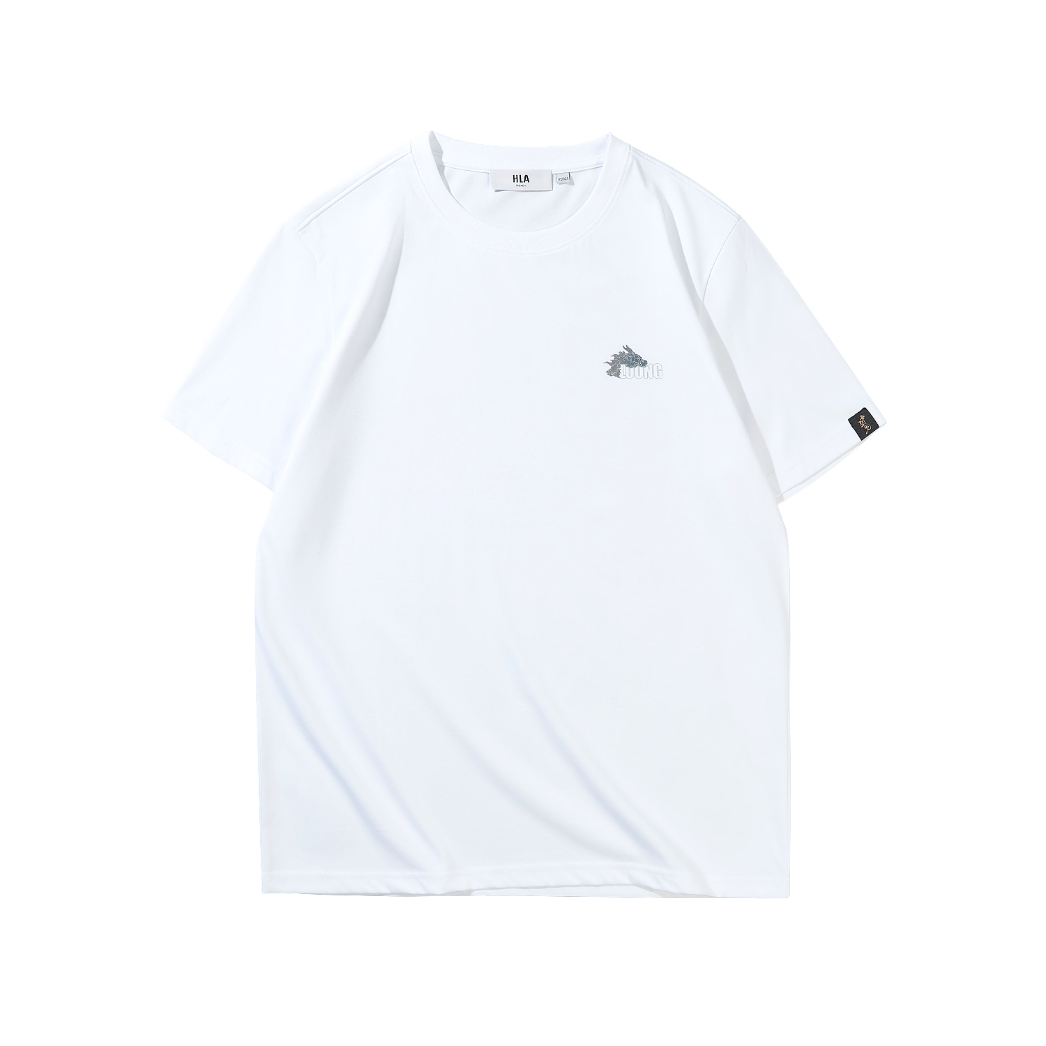 HLA CNY Limited Cool Breathable Classic Round Neck Graphic Tee HNTBW2W072A
