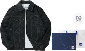 HLA Power Young Outdoor Floral Denim-Style Casual Jacket with Collar. HWJAW1W016A HLA Power Young Outdoor Floral Denim-Style Casual Jacket with Collar. HWJAW1W016A