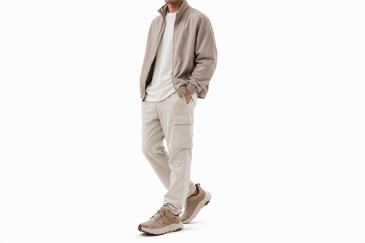 Order HOKA ONE ONE Anacapa 2 耐磨減震 低幫跑步鞋 男款 沙丘色