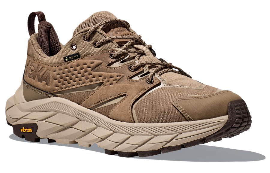 Shop HOKA ONE ONE Anacapa系列 防滑耐磨透氣 低筒 戶外功能鞋 沙黃色