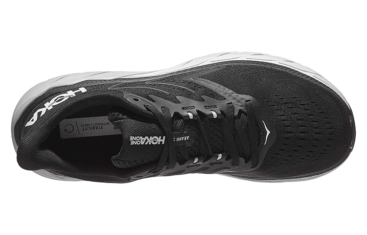 Shop HOKA Arahi 5 2E Lebar 'Hitam Putih' 1115011-BWHT
