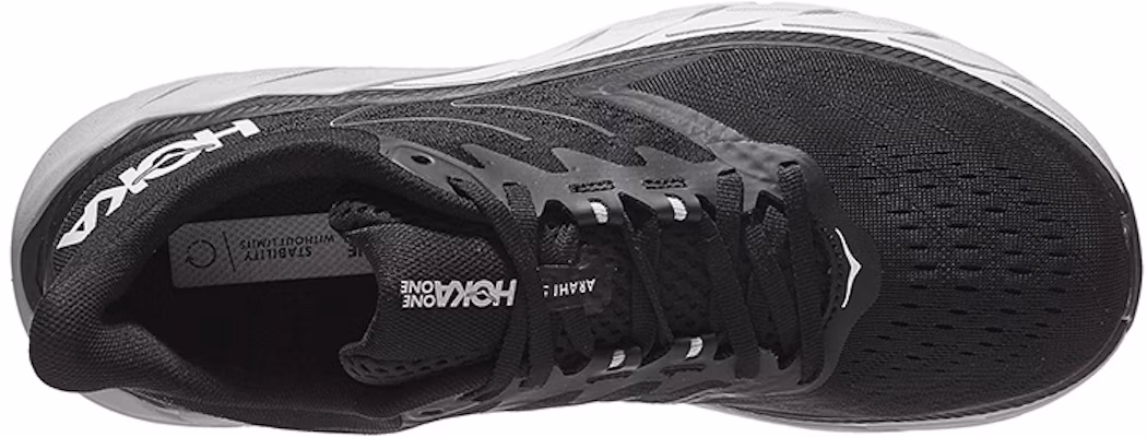 HOKA Arahi 5 2E Lebar 'Hitam Putih' 1115011-BWHT Shop HOKA Arahi 5 2E Lebar 'Hitam Putih' 1115011-BWHT