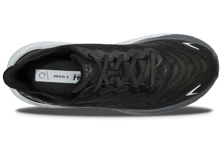 Lookbook HOKA Arahi 6 2E Lebar 'Hitam Putih' 1123196-BWHT