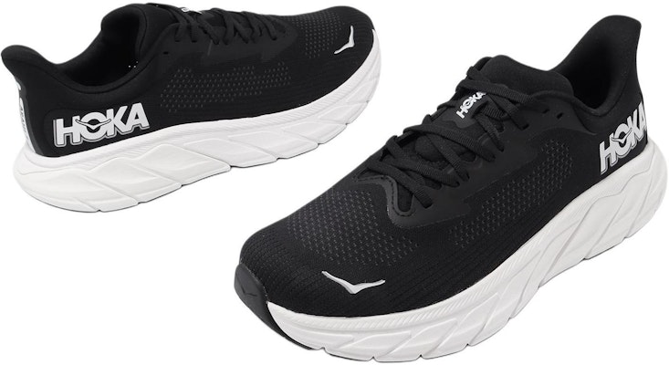 HOKA Arahi 7 2E Lebar 'Hitam Putih' 1147870-BWHT Lookbook HOKA Arahi 7 2E Lebar 'Hitam Putih' 1147870-BWHT