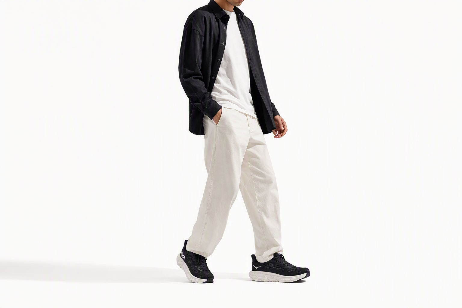 Order HOKA Arahi 7 '黑白配色' 1147850-BWHT